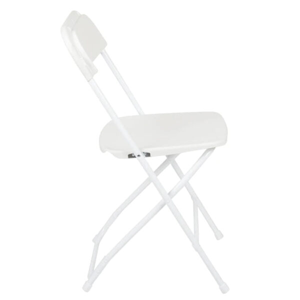 10-Pack White Standard Folding Chair with Solid Seat (Indoor) - Image 25