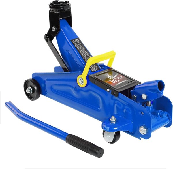Aluminum and Steel Car Jack, 3 Ton (6,600 LBs) Hydraulic Floor Jack with Dual Piston Quick Lift Pump, Lifting Range 3-15/16" min to 18-5/16" max, Red - Image 11