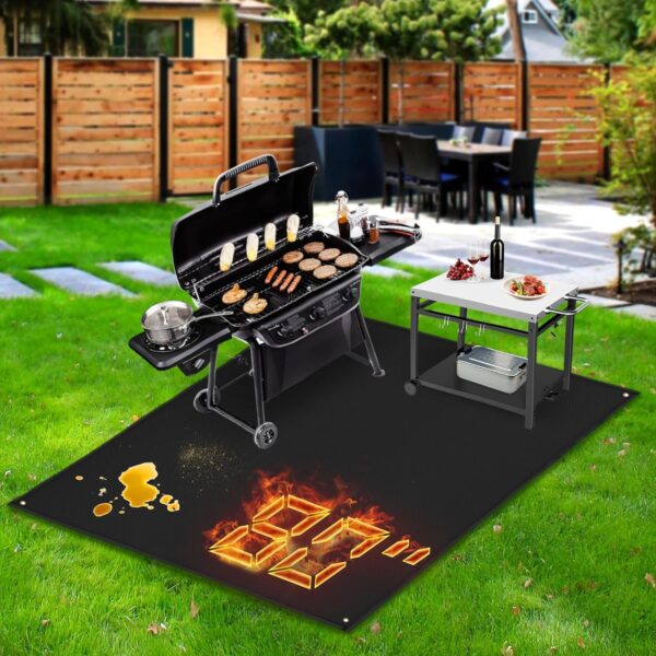 90x48 inch Extra Large Grill Mat for Outdoor Grill, Fireproof Deck Grill Mat - Image 4