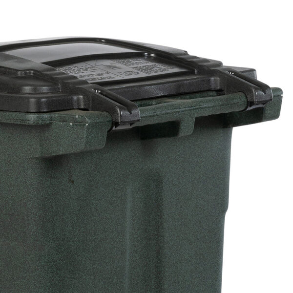 Toter 48 Gallon Durable Trash Can with Smooth Wheels & Lid, Green - Image 8