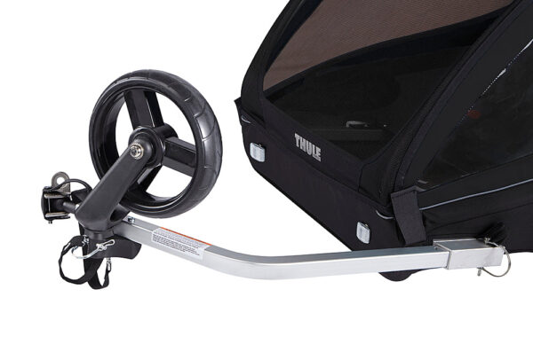Thule – Coaster XT 2-Seat Bicycle Trailer and Stroller – Black - Image 7