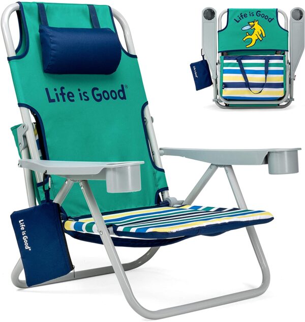 ake Blue Beach Chair, Short - Image 5