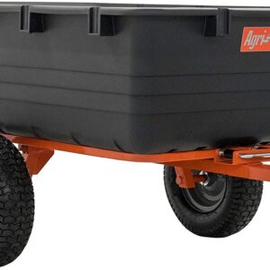 Agri-Fab Inc 45-0553, 1000-Pound, Poly Dump/Swivel Cart, Black/Orange