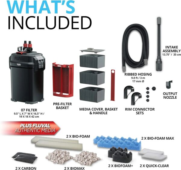407 Perfomance Canister Filter - for Aquariums Up to 100 Gallons - Aquarium Canister Filter - Image 14