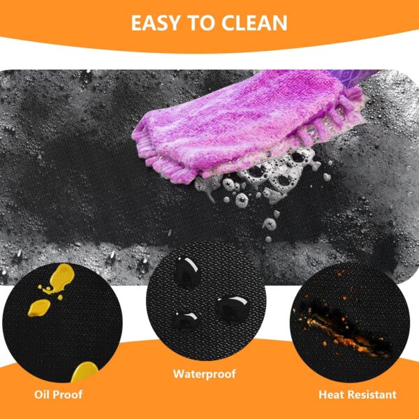 Under Grill Mat 90x48 Inch for Deck, Patio, Outdoor BBQ Grills - Fireproof & Waterproof - Image 3