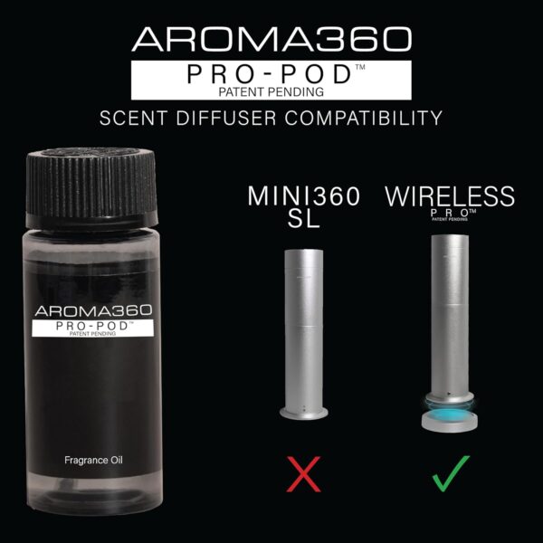 Wireless Pro Essential Oil Diffuser - 600 sq ft Coverage - Cordless & Portable with Remote - Aromatherapy Scent Diffuser - Home, Spa, Office & Business - Air Freshener - Midnight Black - Image 5