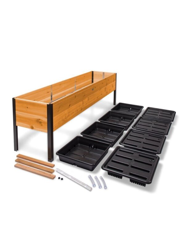 Watering Eco-Stained Elevated Planter Box - Image 5