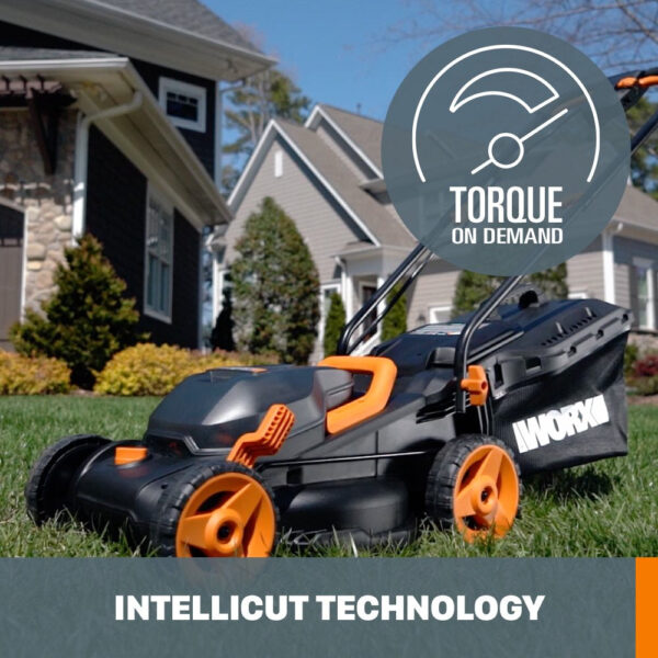 Worx 40V Cordless Lawn Mower 14′′ with Intellicut, Mulching, 2x20V 4.0Ah Batteries and Charger Included - Image 5