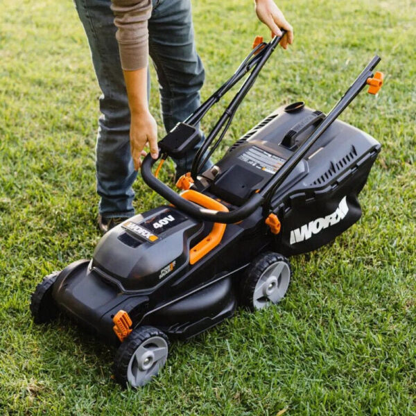 Worx 40V Cordless Lawn Mower 14′′ with Intellicut, Mulching, 2x20V 4.0Ah Batteries and Charger Included - Image 6
