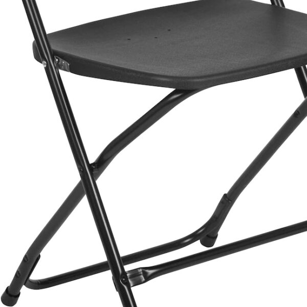 10-Pack Black Standard Folding Chair with Solid Seat (Indoor) - Image 23