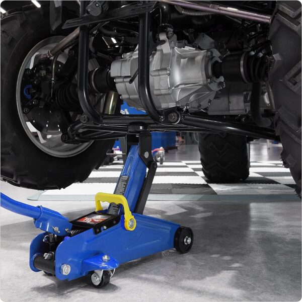 Aluminum and Steel Car Jack, 3 Ton (6,600 LBs) Hydraulic Floor Jack with Dual Piston Quick Lift Pump, Lifting Range 3-15/16" min to 18-5/16" max, Red - Image 20