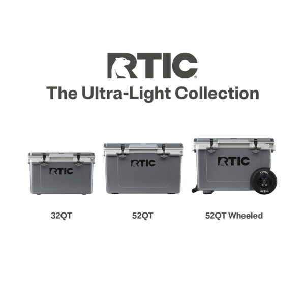 32 QT Ultra-Light Hard-Sided Ice Chest Cooler, Dark Grey And Cool Grey, Fits 48 Cans - Image 14