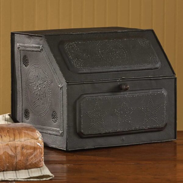Antique Replica of Tin Bread Box/desk Storage 21-190 - Image 2