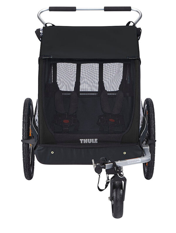 Thule – Coaster XT 2-Seat Bicycle Trailer and Stroller – Black - Image 6