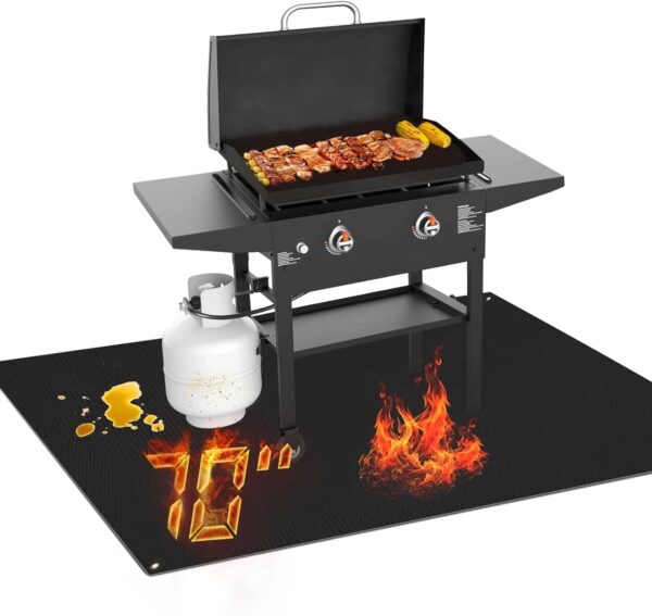 70x48 Inch Under Grill Mat for Blackstone 28" & 36" Griddles, BBQ Protector