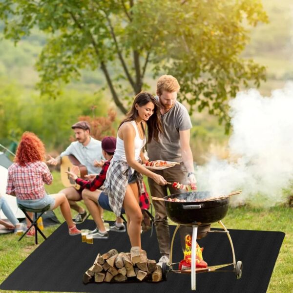 Under Grill Mat 90x48 Inch for Deck, Patio, Outdoor BBQ Grills - Fireproof & Waterproof - Image 5