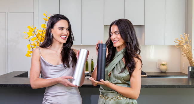 Nader Sisters Silver and Black Wireless Pro