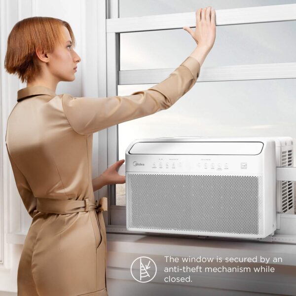 Midea U-Shaped Inverter Window Air Conditioner 12,000BTU with Open Window Flexibility, Robust Installation,Extreme Quiet, 35% Energy Saving, Smart Control, Alexa, Remote, Bracket Included (Renewed) - Image 6