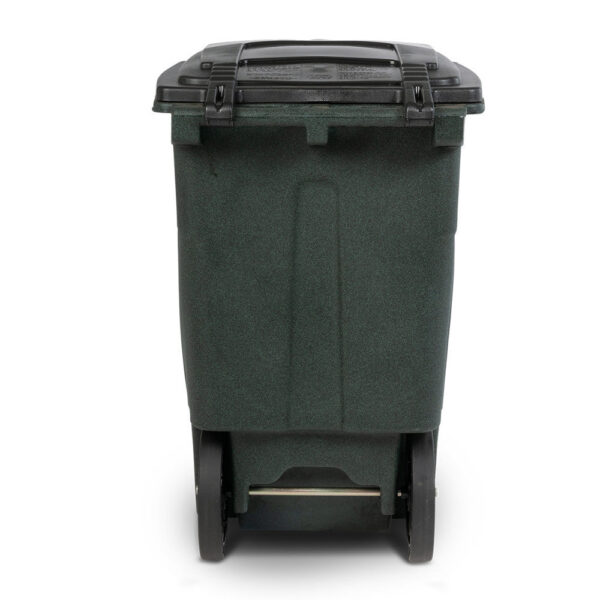 Toter 48 Gallon Durable Trash Can with Smooth Wheels & Lid, Green - Image 7