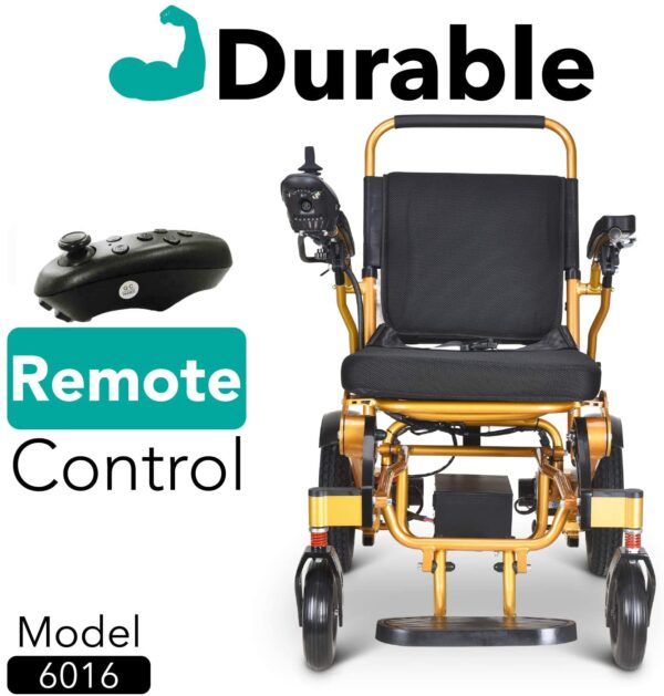 2020 Model Wide Seats Fold & Travel Lightweight Wheelchair Motor Motorized Wheelchairs Electric Silla De Ruedas Power Wheelchair Power Scooter Aviation Travel Safe Heavy Duty Mobility Aids Chair - Image 9