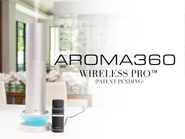 Wireless Pro Essential Oil Diffuser - 600 sq ft Coverage - Cordless & Portable with Remote - Aromatherapy Scent Diffuser - Home, Spa, Office & Business - Air Freshener - Midnight Black - Image 8