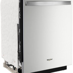 Whirlpool - 24" Top Control Built-In Dishwasher with Stainless Steel Tub, Large Capacity with Tall Top Rack, 50 dBA - Stainless steel