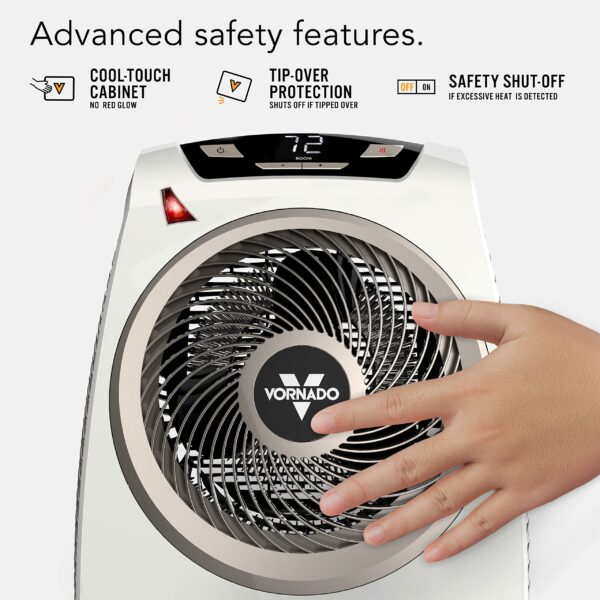 Vornado Space Heater for Home, Digital Display, Whole Room Electric Heater for Indoors - Image 3