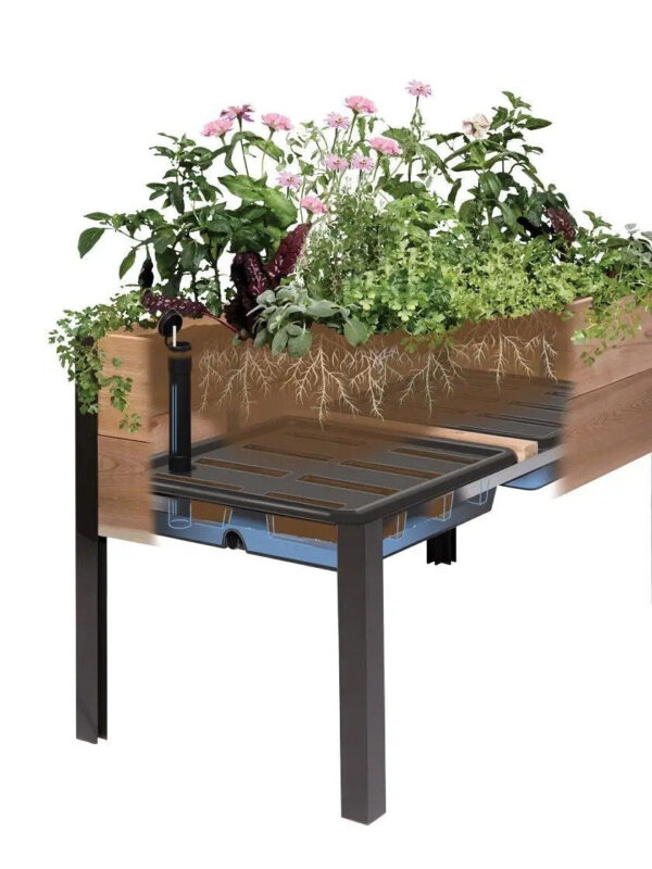 Watering Eco-Stained Elevated Planter Box - Image 10