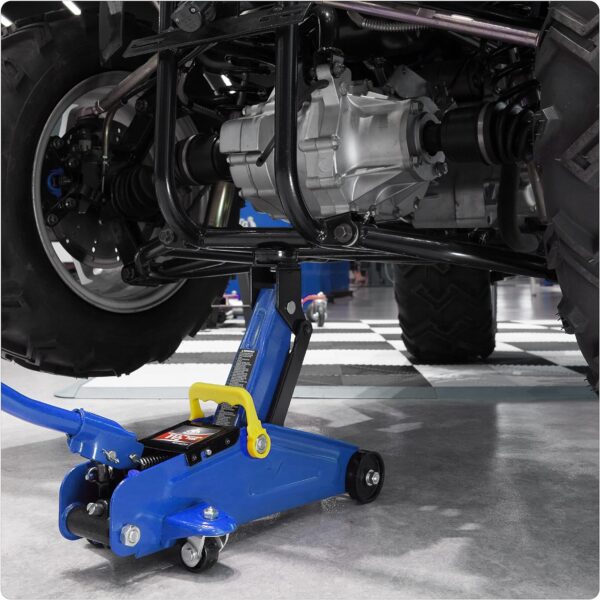 Aluminum and Steel Car Jack, 3 Ton (6,600 LBs) Hydraulic Floor Jack with Dual Piston Quick Lift Pump, Lifting Range 3-15/16" min to 18-5/16" max, Red - Image 34