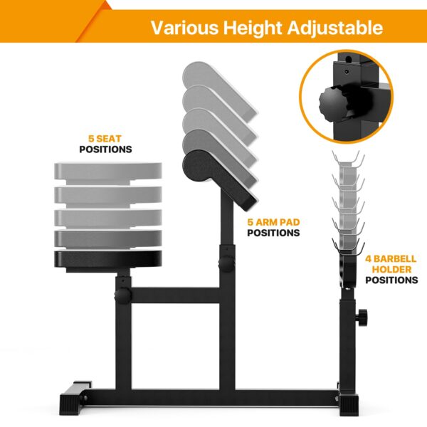 Uboway Adjustable Preacher Strength Training - Image 2