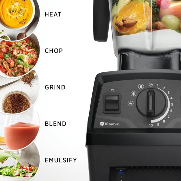 Vitamix Explorian Blender, Professional-Grade, 64 oz. Low-Profile Container, Black - Image 5