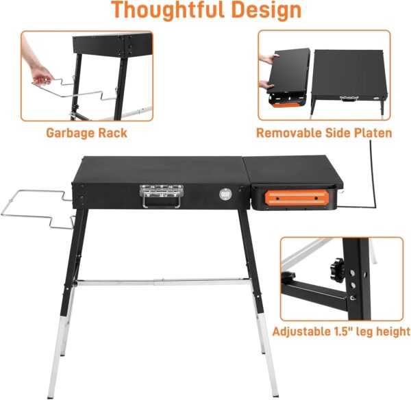 Adjustable Folding Grill Stand for 17�� or 22�� Blackstone Griddles - Image 5