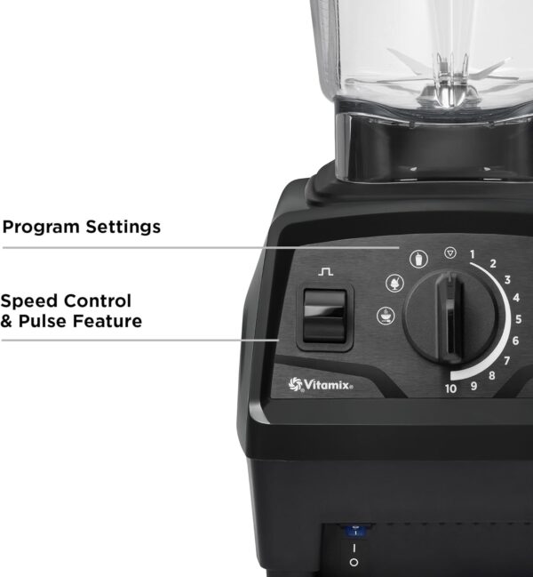Vitamix Explorian Blender, Professional-Grade, 64 oz. Low-Profile Container, Black - Image 3