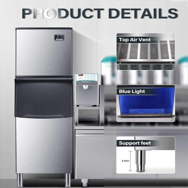 Antarctic Star Commercial Ice Maker Machine Freezer Large Storage - Image 5