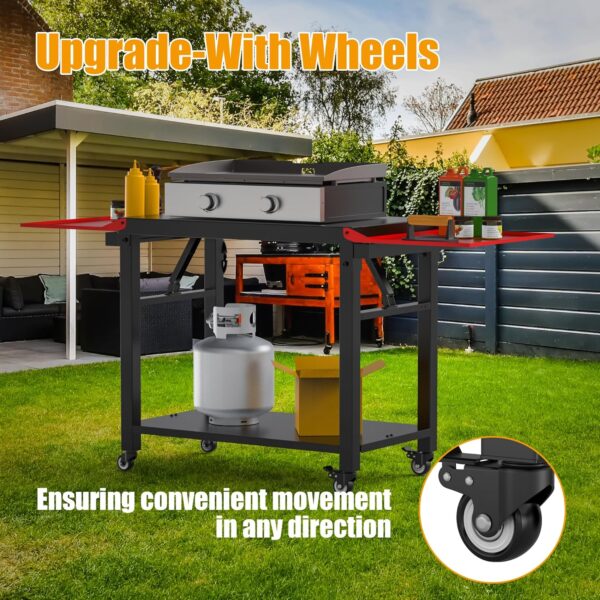 Universal Portable Griddle Table Stand - Foldable BBQ Grill Cart - Image 6