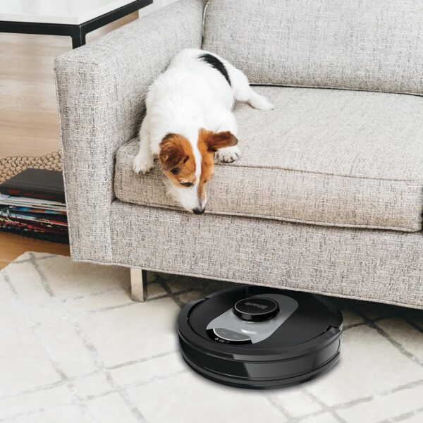 Super robotic vacuum cleaner, 30-day capacity bagless self-empty base, WiFi, Alexa compatible, black/silver - Image 5