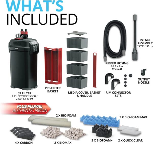 407 Perfomance Canister Filter - for Aquariums Up to 100 Gallons - Aquarium Canister Filter - Image 16