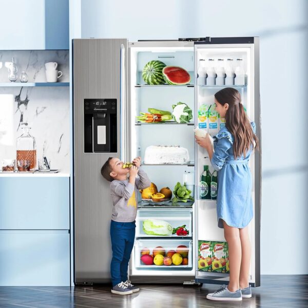 36" Side By Side 20.01 Cu. ft. Built-in Refrigerator with Freezer & Ice Maker Included - Image 9