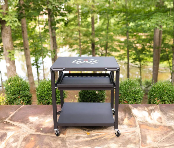 Three-Shelf Heavy Duty Rolling Outdoor Pizza Oven Table, 24" x 30 - Image 5