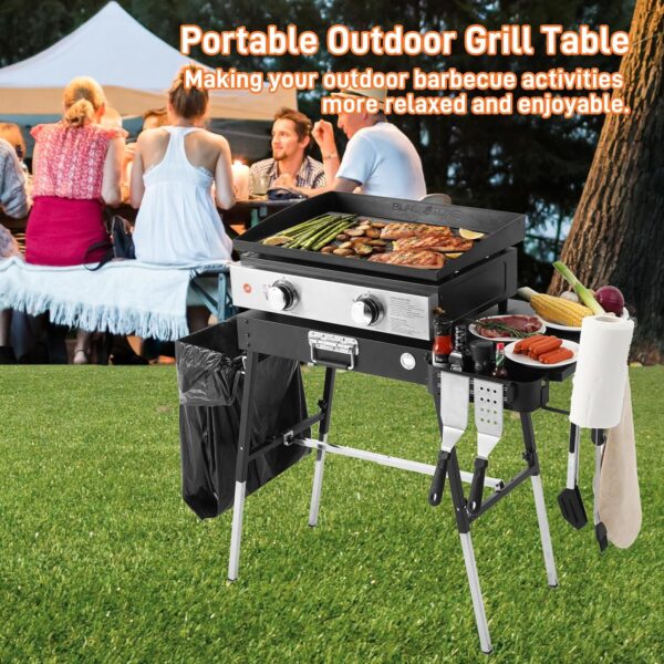 Adjustable Folding Grill Stand for 17�� or 22�� Blackstone Griddles - Image 2