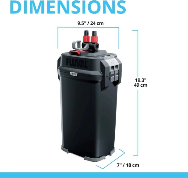 407 Perfomance Canister Filter - for Aquariums Up to 100 Gallons - Aquarium Canister Filter - Image 17
