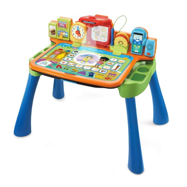 VTech Get Ready for School 5-in-1 Interactive Learning Desk for Toddlers with Projector & Music Player - Image 2