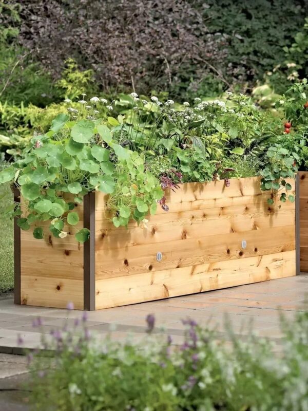 Watering Eco-Stained Elevated Planter Box - Image 9
