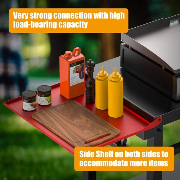 Universal Portable Griddle Table Stand - Foldable BBQ Grill Cart - Image 4
