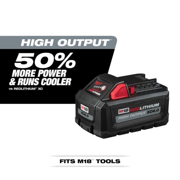 0920-20-48-11-1880-48-11-1862 M18 FUEL 9 Gal. Cordless DUAL-BATTERY Wet/Dry Shop Vacuum w/XC 8.0 Ah Battery High Output 6.0Ah Batteries (2-Pack) - Image 20