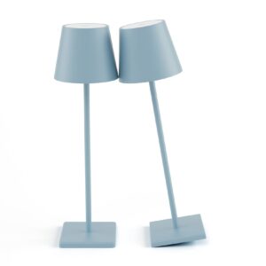 Aoceley 2 Packs Rechargeable LED Table Lamp,Outdoor Cordless Table Lamp Waterproof