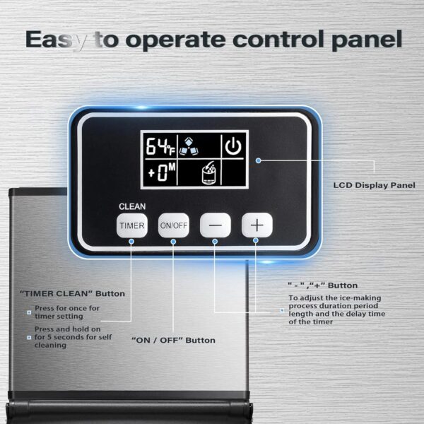 Antarctic Star Commercial Ice Maker Machine Freezer Large Storage - Image 4