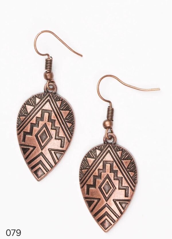 Inverted teardrop earrings