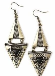 Diamond Triangle Earrings