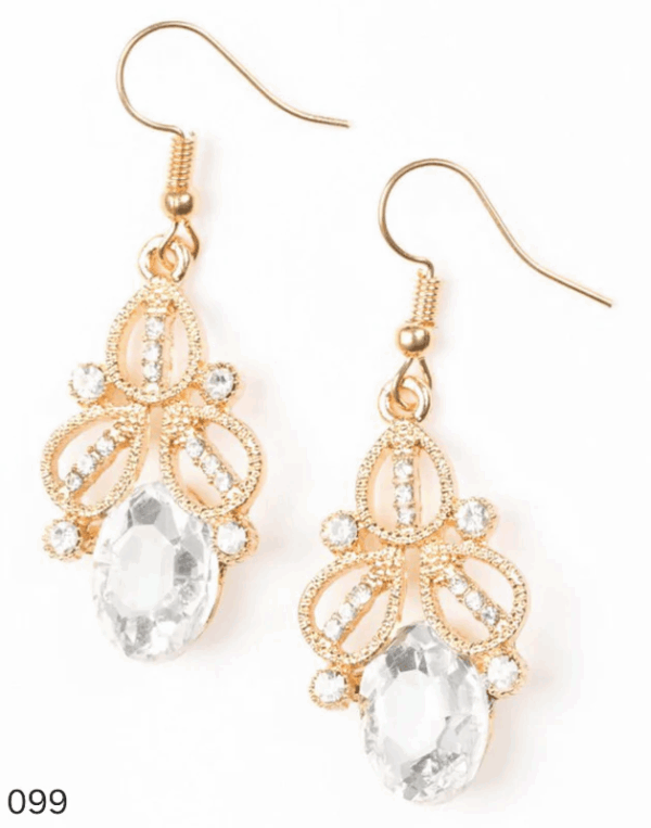 Fleur-de-lis Crystal Drop